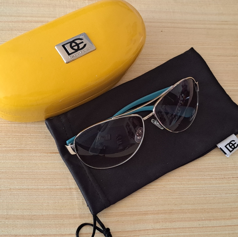 DG turquoise sunglasses with case